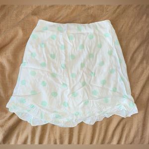 Polka dot mini skirt